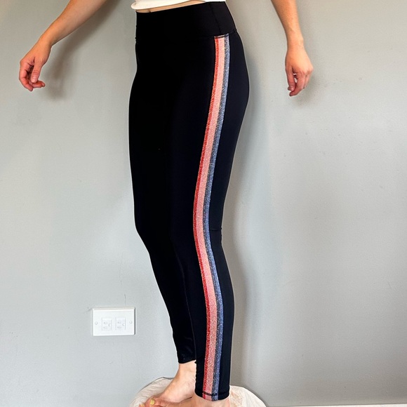 Spiritual Gangster Sparkle Stripe Legging - Picture 1 of 3